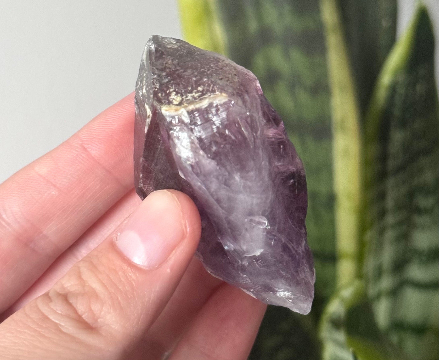 Beautiful Double Terminated Amethyst Point from Brazil | Deep Purple Raw Amethyst Chunk DT