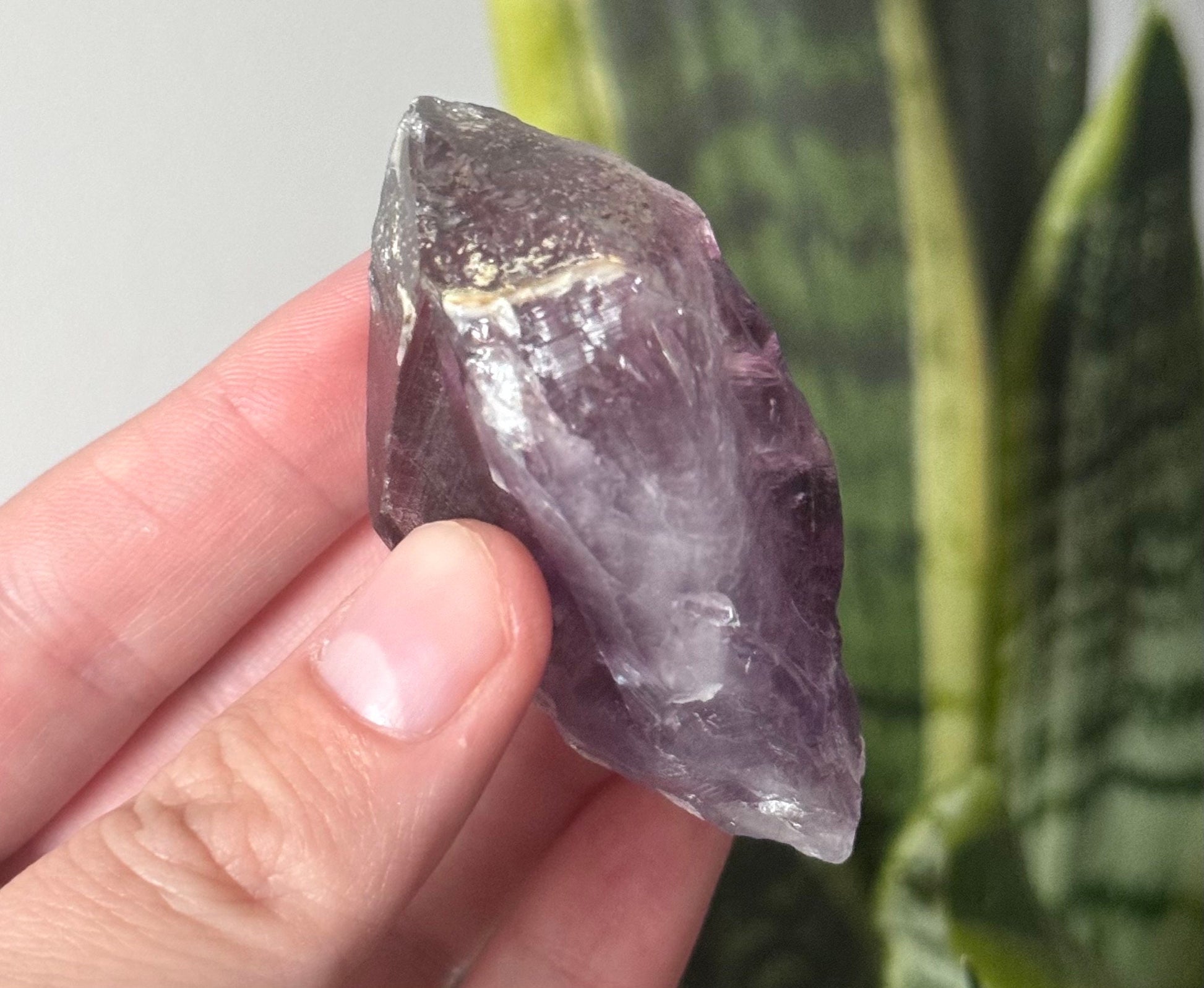 Beautiful Double Terminated Amethyst Point from Brazil | Deep Purple Raw Amethyst Chunk DT