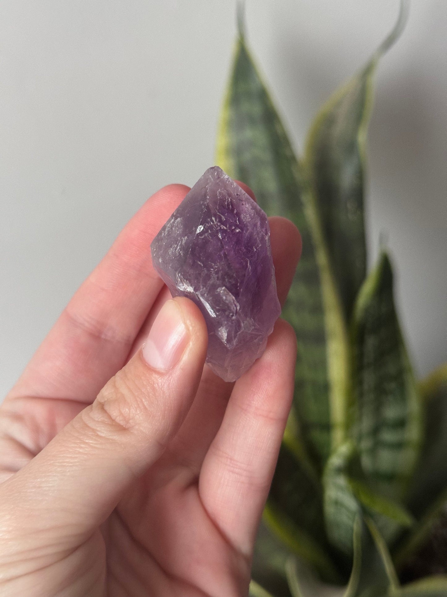 Beautiful Deep Purple Raw Amethyst Chunk from Brazil | Raw Amethyst Point