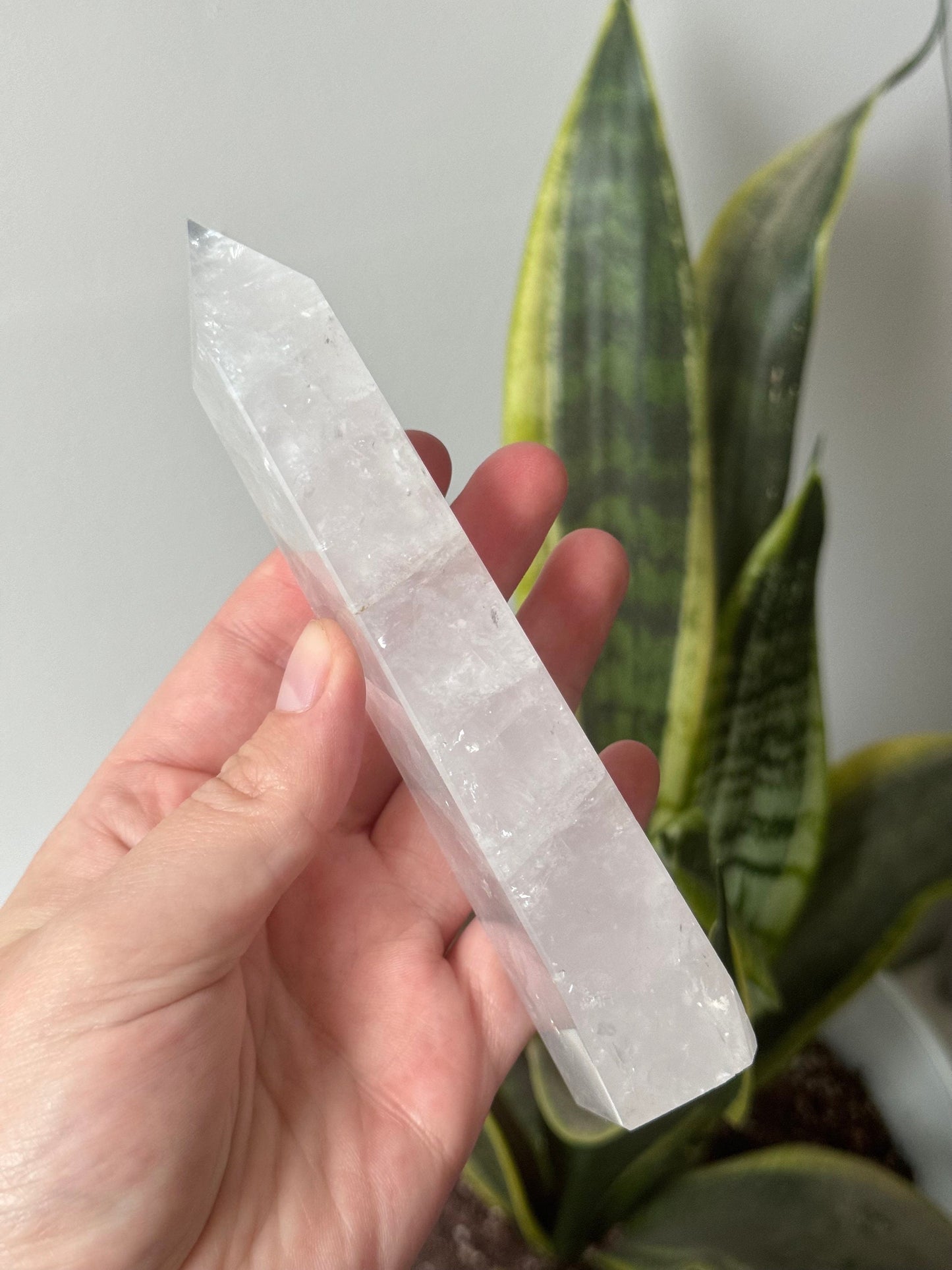 Beautiful Lavender Quartz Obelisk | Lavender Quartz Tower Generator with Rainbows