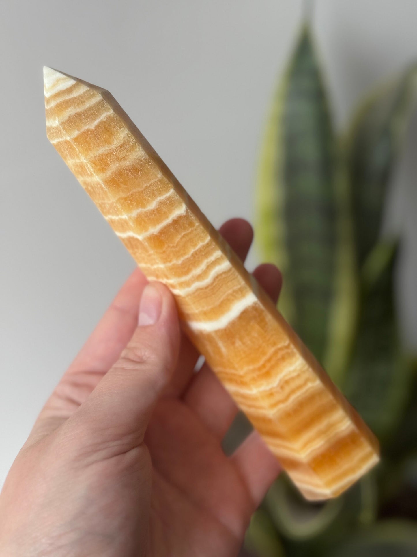 Beautiful Tall Orange Calcite Tower from Pakistan | Orange Calcite Generator