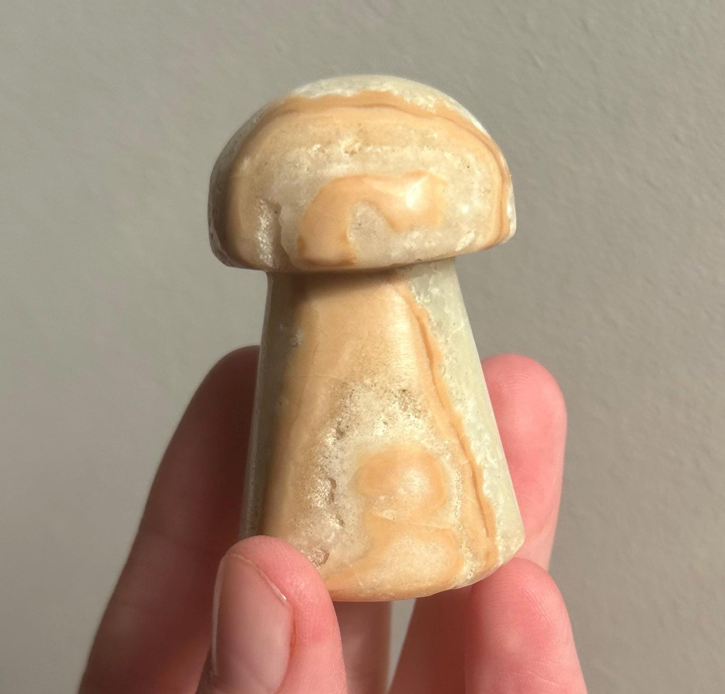 Gorgeous Caribbean Calcite Mushroom Figurine | Carribean Calcite Mushroom Carving from Pakistan