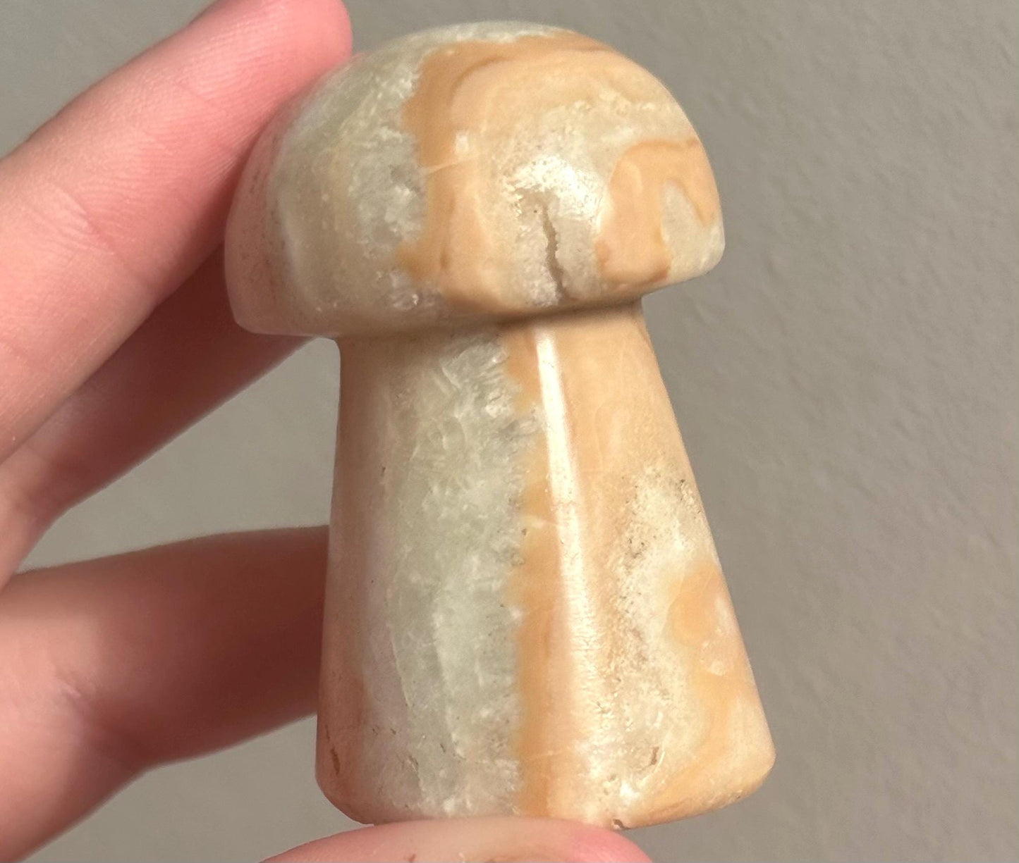 Gorgeous Caribbean Calcite Mushroom Figurine | Carribean Calcite Mushroom Carving from Pakistan