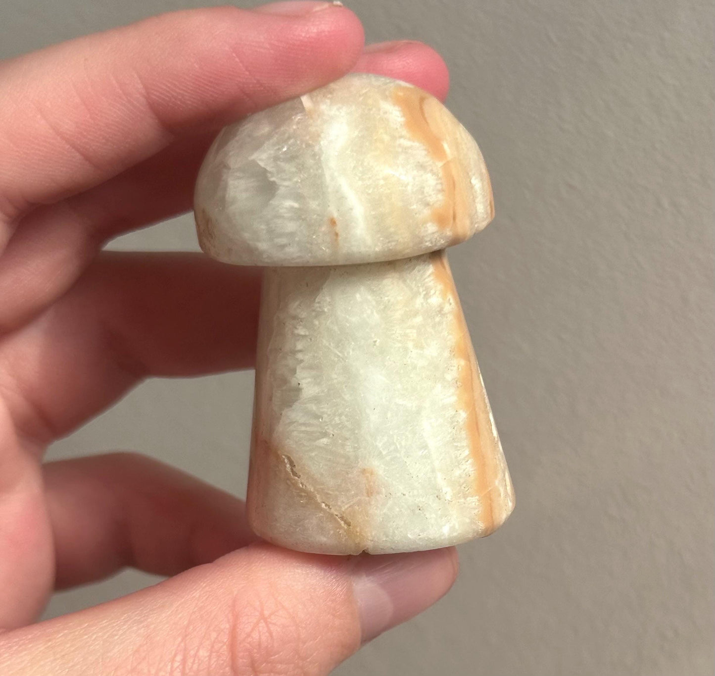 Gorgeous Caribbean Calcite Mushroom Figurine | Carribean Calcite Mushroom Carving from Pakistan