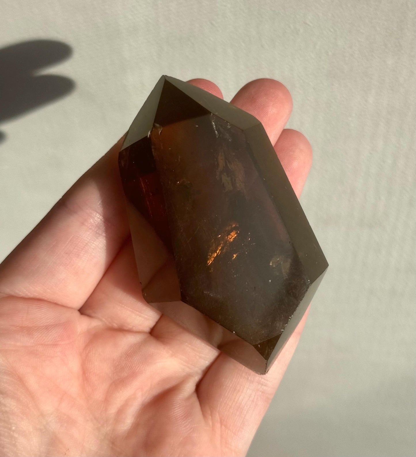 High Quality Double Terminated Smoky Citrine Freeform from Brazil | Smokey Citrine DT