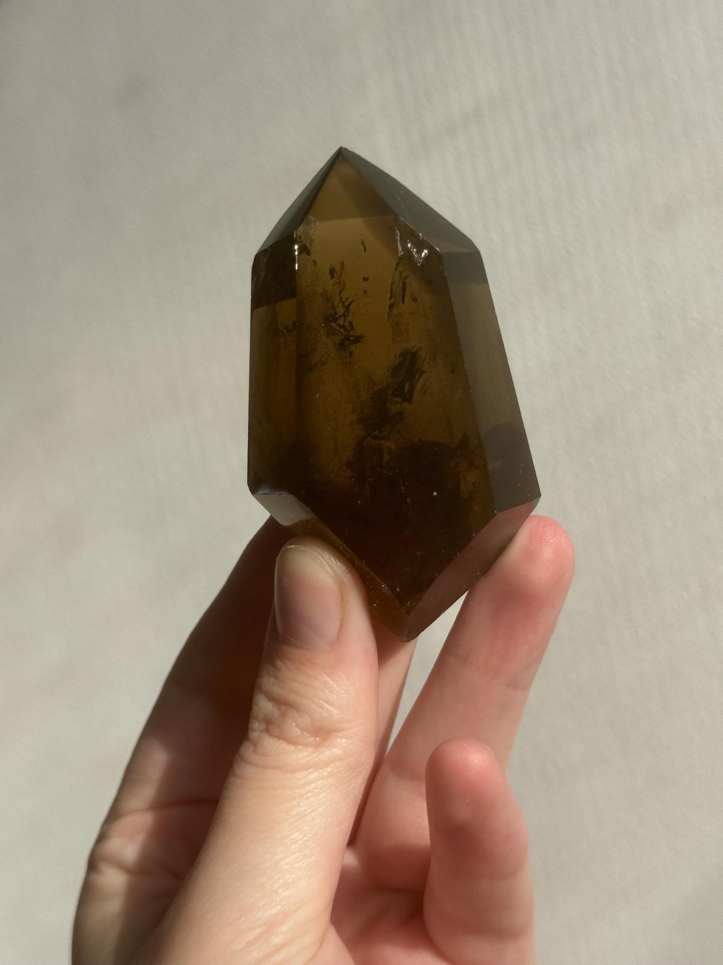 High Quality Double Terminated Smoky Citrine Freeform from Brazil | Smokey Citrine DT