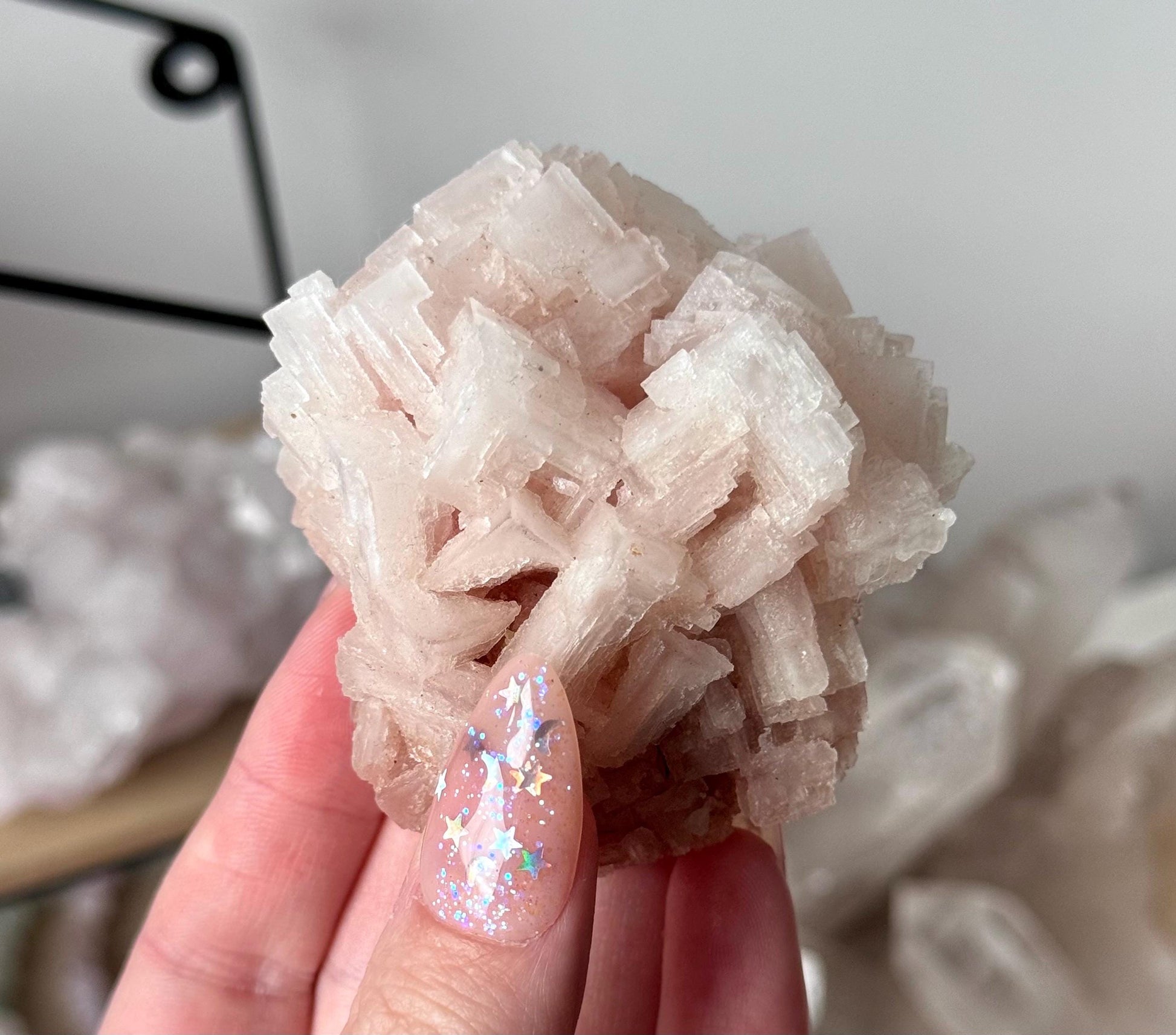 Gorgeous Pink Halite on Trona from Owen’s Lake California | Rare Pink Halite Specimen