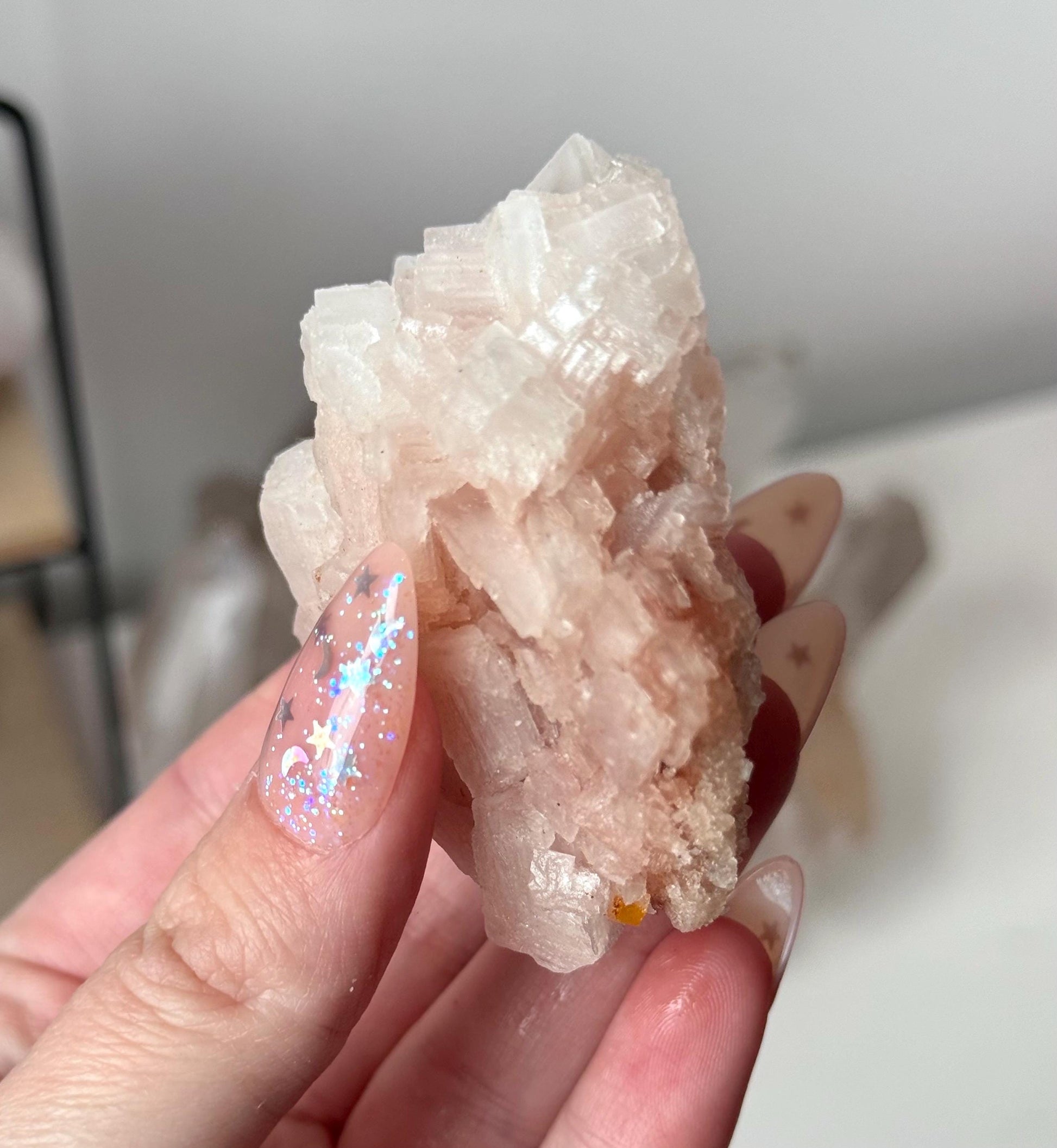 Gorgeous Pink Halite on Trona from Owen’s Lake California | Rare Pink Halite Specimen