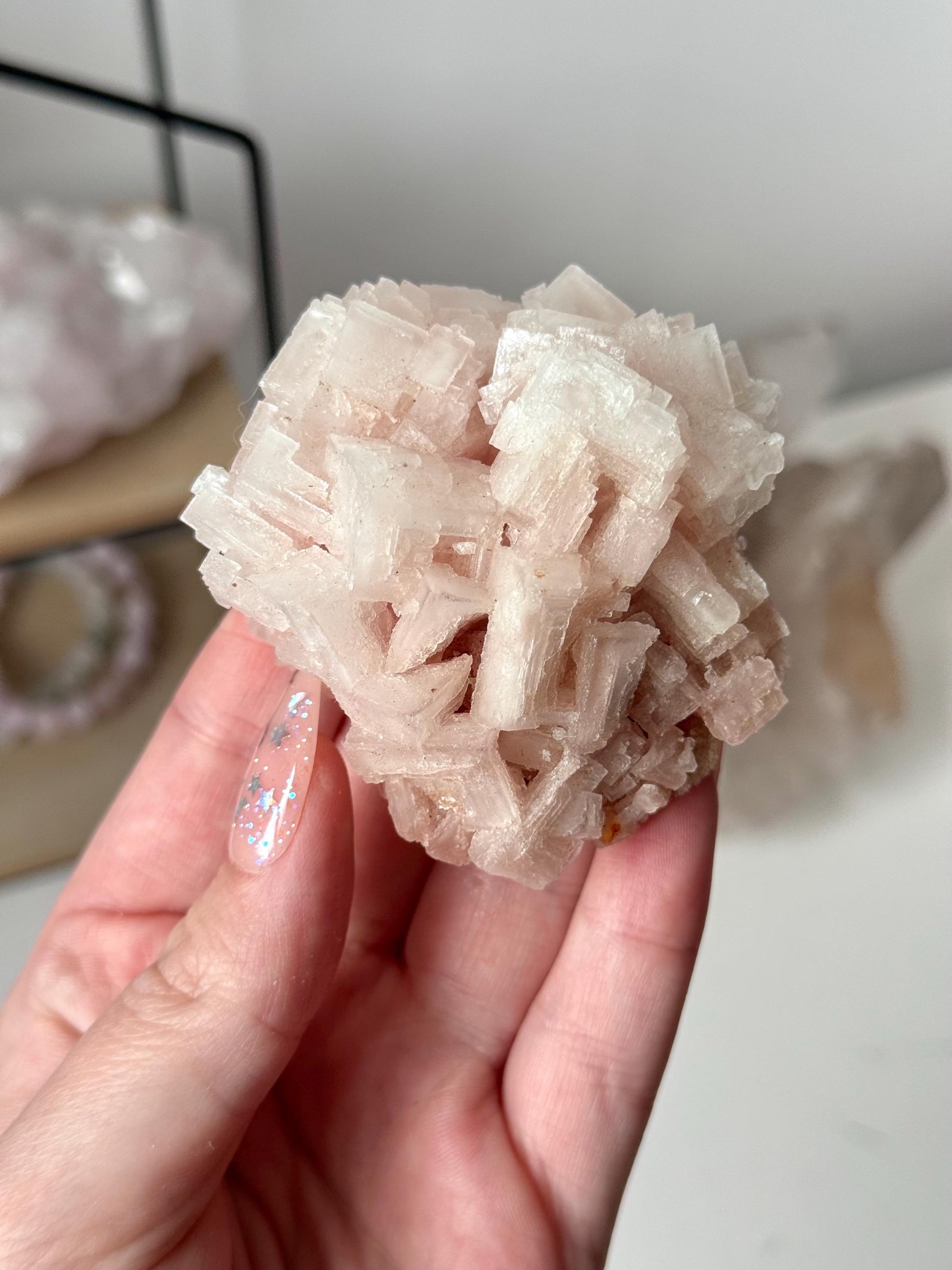 Gorgeous Pink Halite on Trona from Owen’s Lake California | Rare Pink Halite Specimen