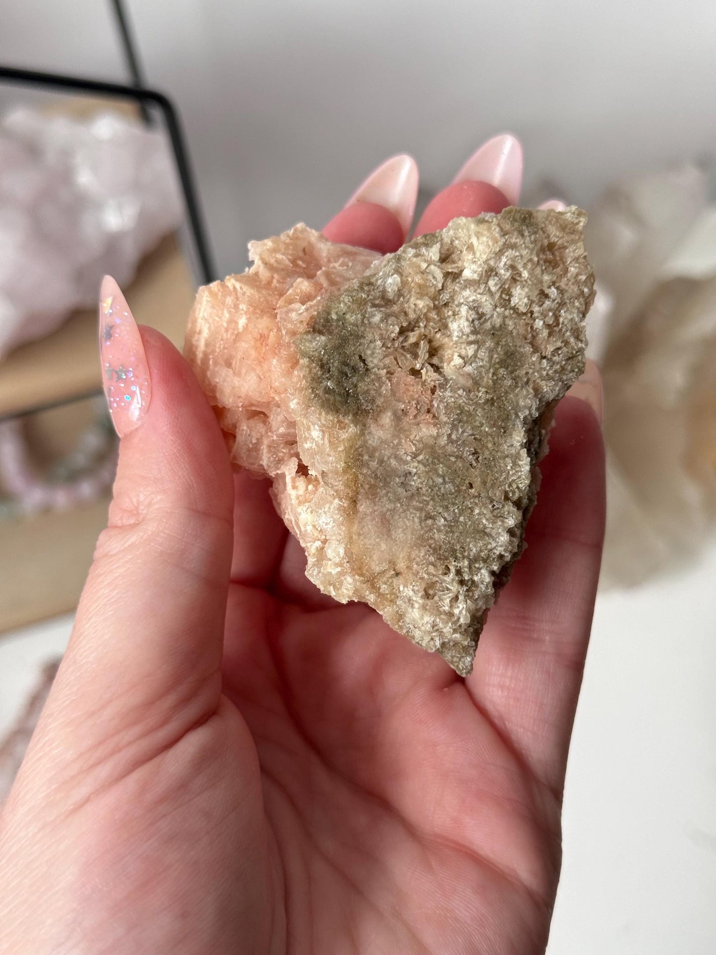 Gorgeous Pink Halite on Trona from Owen’s Lake California | Rare Pink Halite Specimen