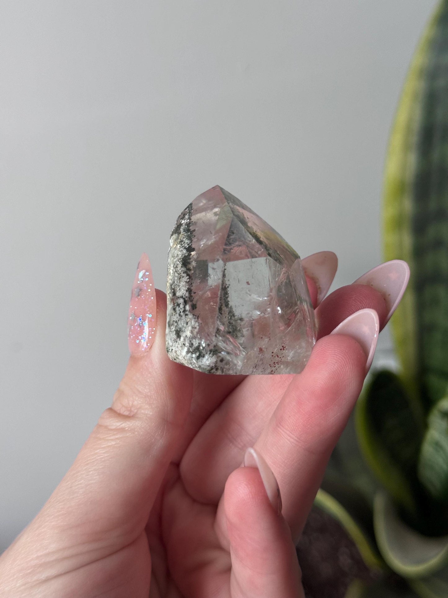 High Quality Garden Quartz Point from Brazil | Lodolite Generator AAA