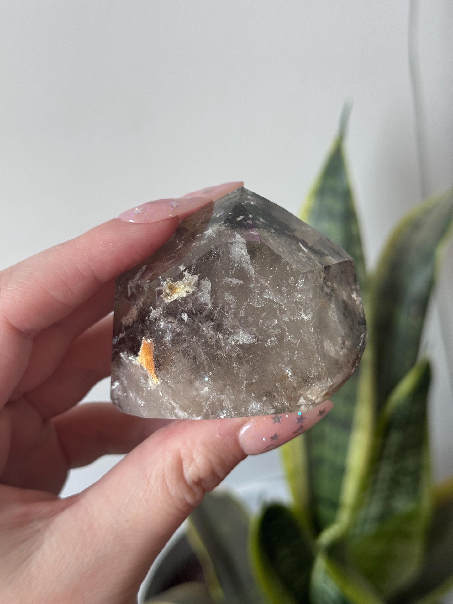 High Quality Garden Quartz Point from Brazil | Lodolite Generator AAA