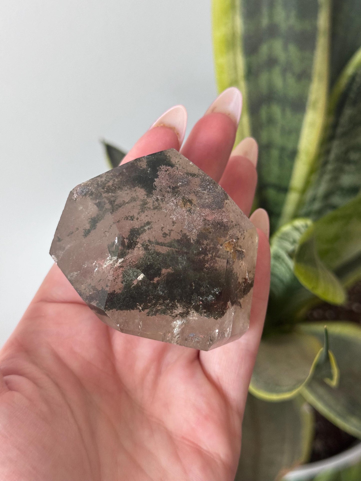 High Quality Garden Quartz Point from Brazil | Lodolite Generator AAA