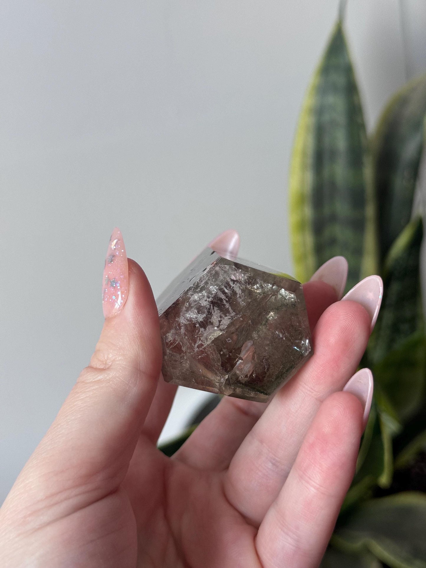 High Quality Garden Quartz Point from Brazil | Lodolite Generator AAA