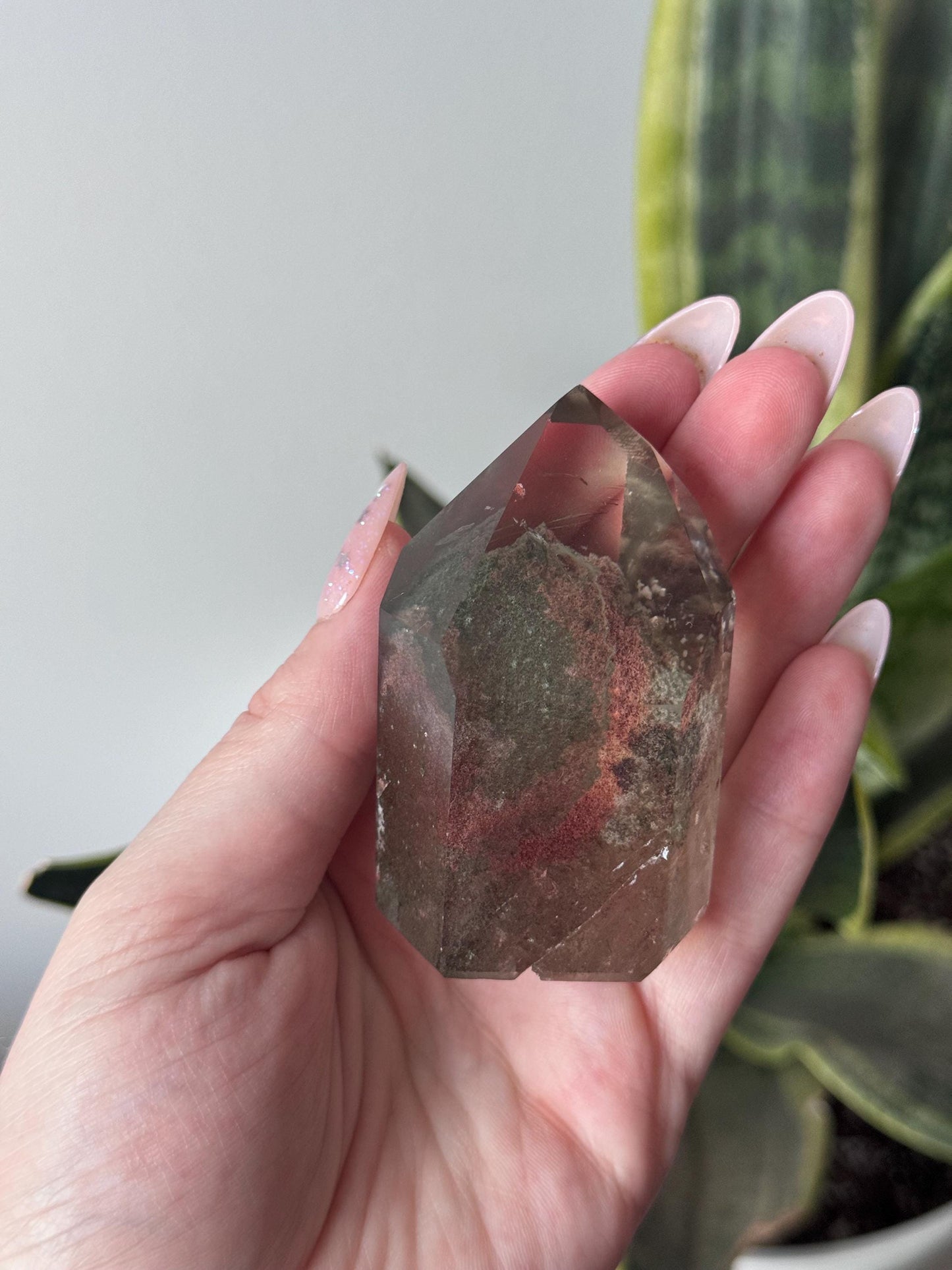 High Quality Garden Quartz Point from Brazil | Lodolite Generator AAA