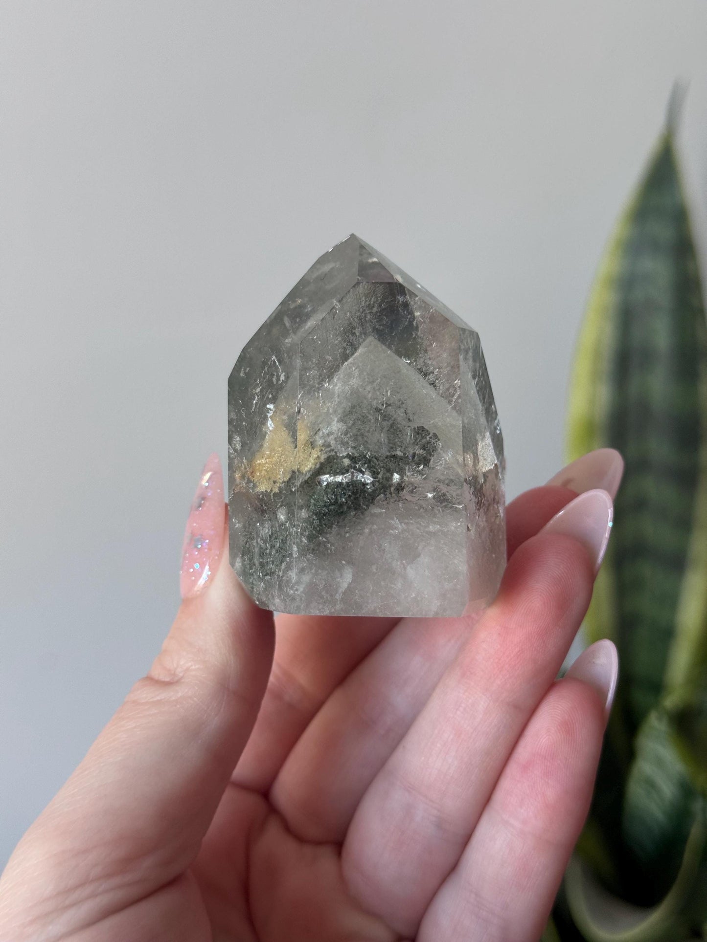 High Quality Garden Quartz Point from Brazil | Lodolite Generator AAA