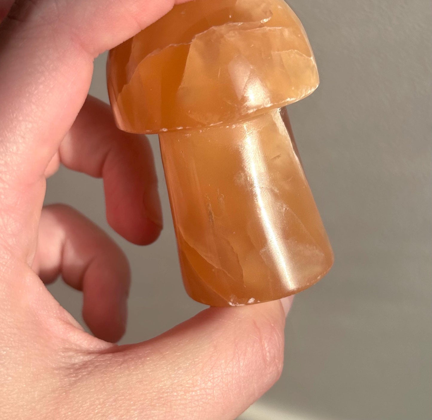 Beautiful Aragonite Mushroom Carving | Red Aragonite Toadstool from Pakistan