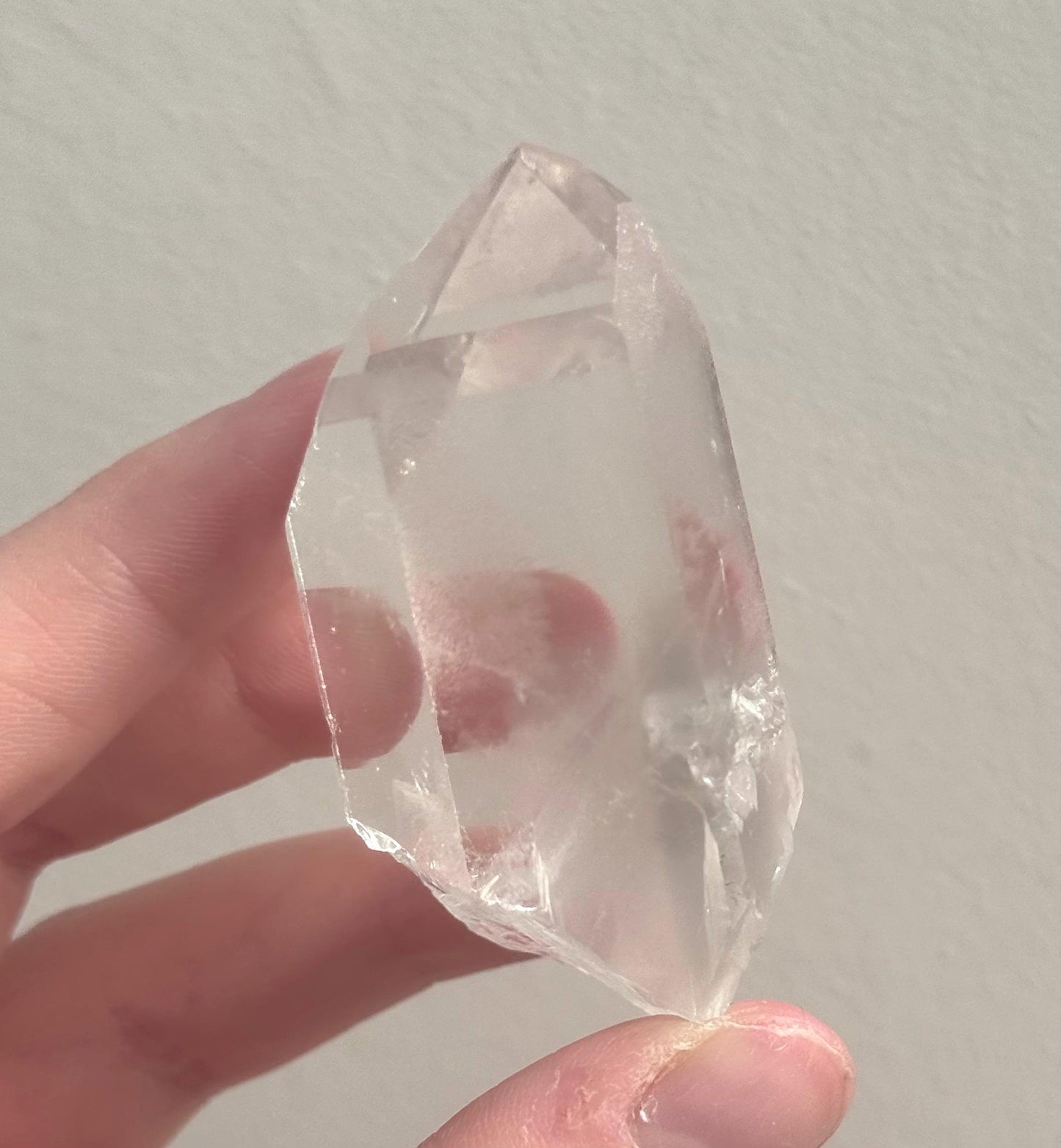 RARE Grey Lithium Quartz Point from Brazil | Grey Phantom Inclusion Quartz