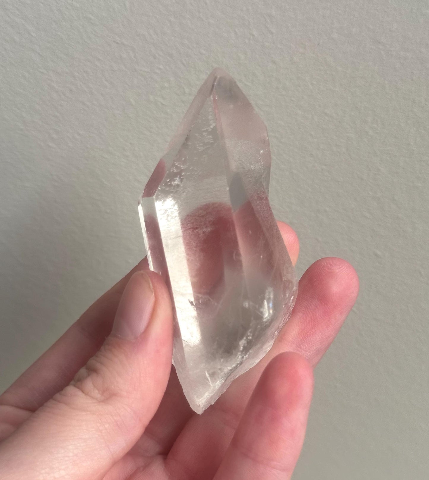 RARE Grey Lithium Quartz Point from Brazil | Grey Phantom Inclusion Quartz