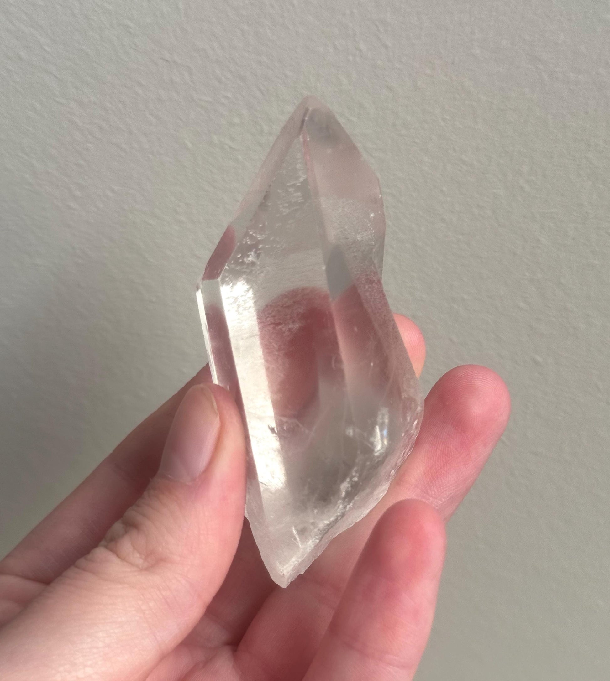 RARE Grey Lithium Quartz Point from Brazil | Grey Phantom Inclusion Quartz