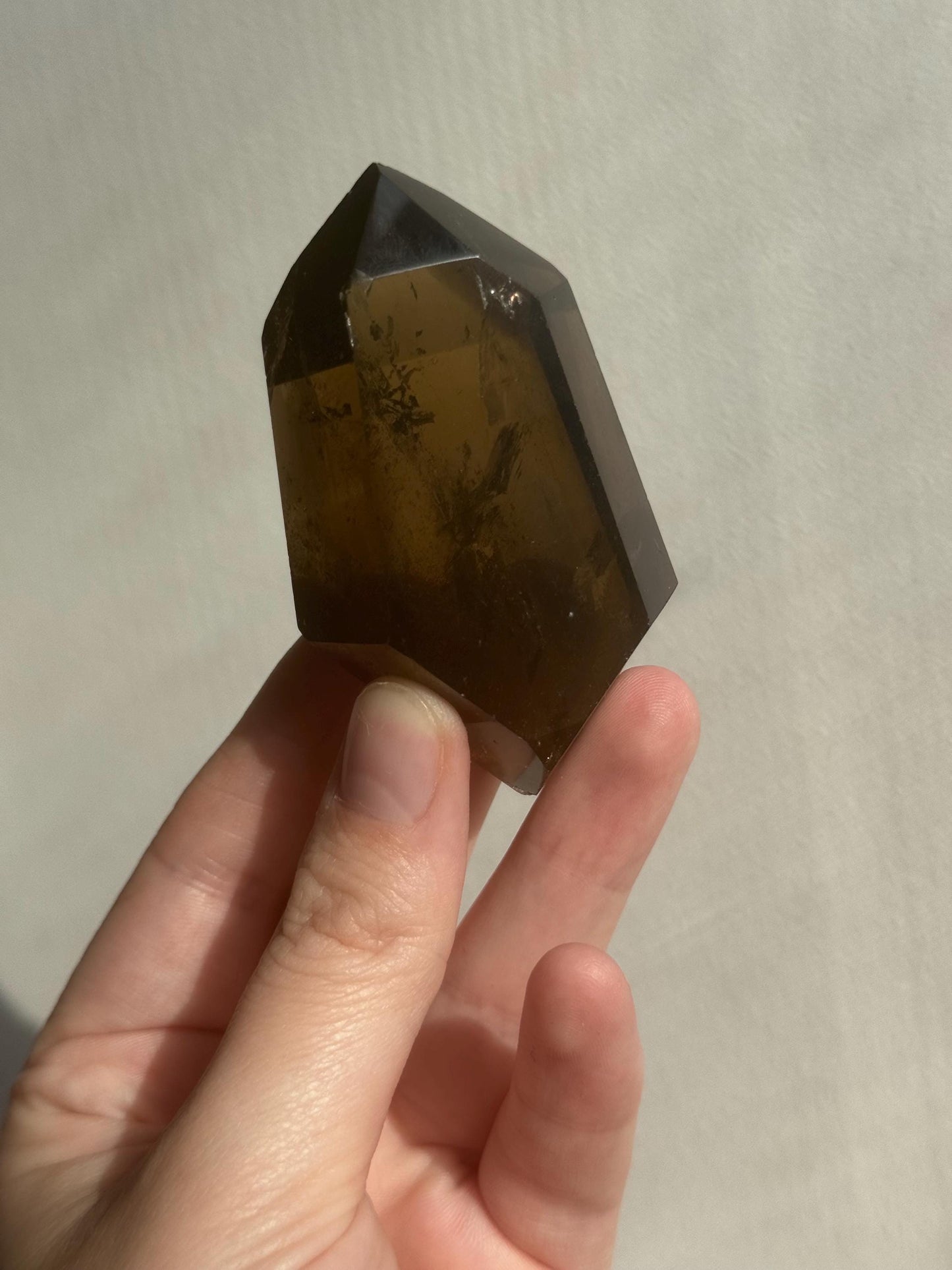 High Quality Double Terminated Smoky Citrine Freeform from Brazil | Smokey Citrine DT