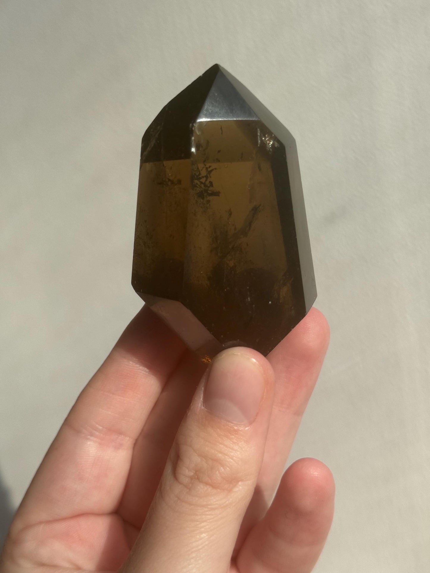 High Quality Double Terminated Smoky Citrine Freeform from Brazil | Smokey Citrine DT