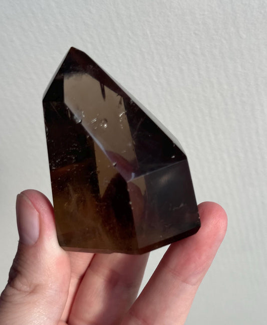 High Quality Smoky Citrine Freeform from Brazil | Dark Honey Citrine Generator