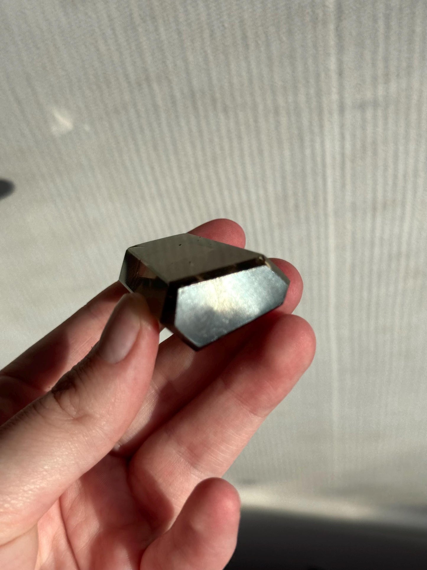 High Quality Smoky Citrine Point from Brazil | Dark Honey Citrine Generator