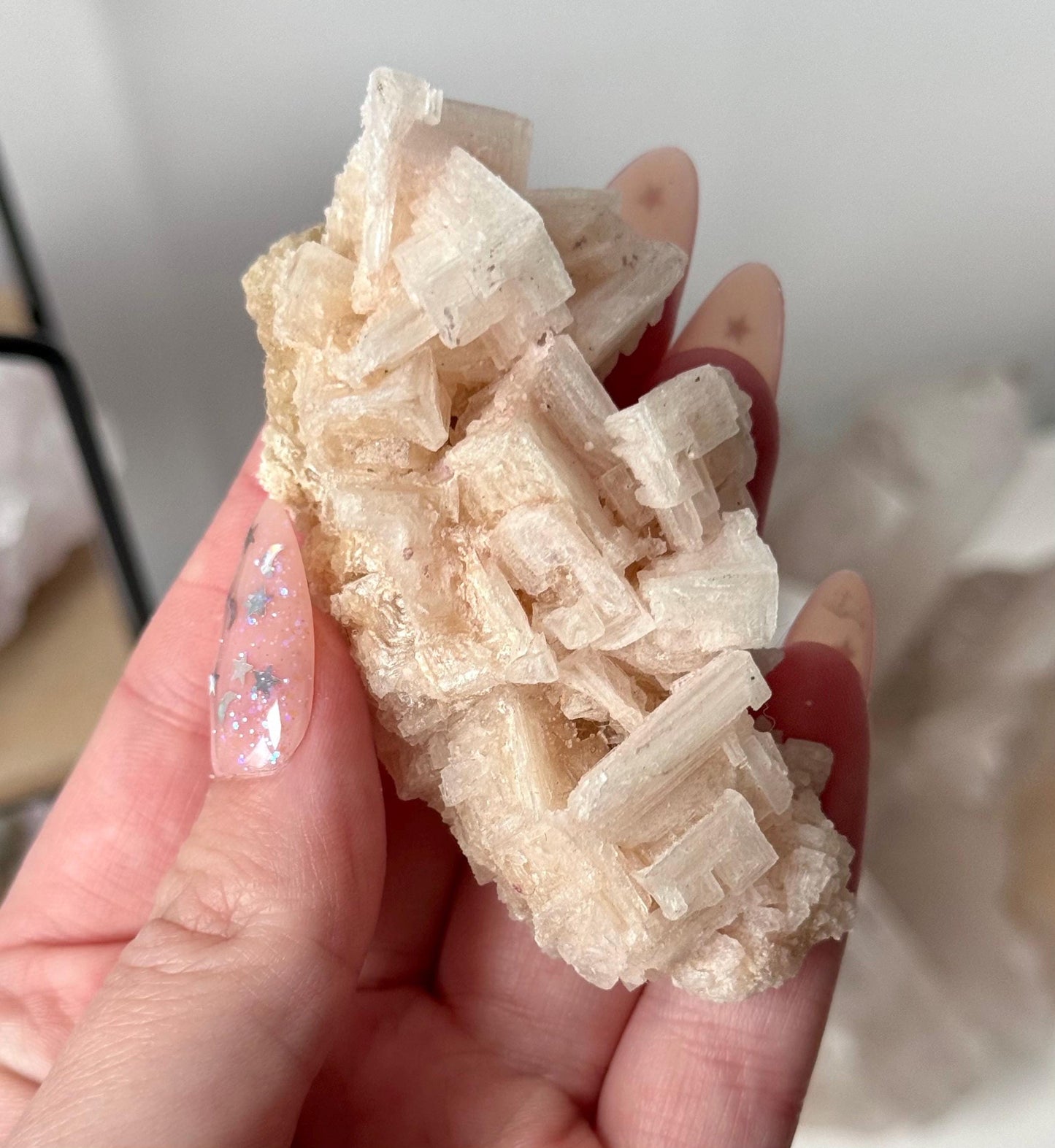 Gorgeous Pink Halite on Trona from Owen’s Lake California | Rare Pink Halite Specimen