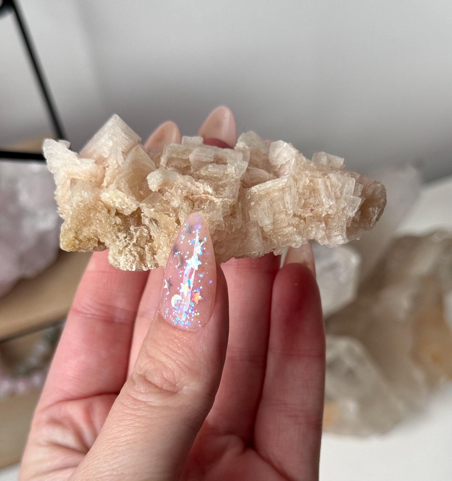 Gorgeous Pink Halite on Trona from Owen’s Lake California | Rare Pink Halite Specimen