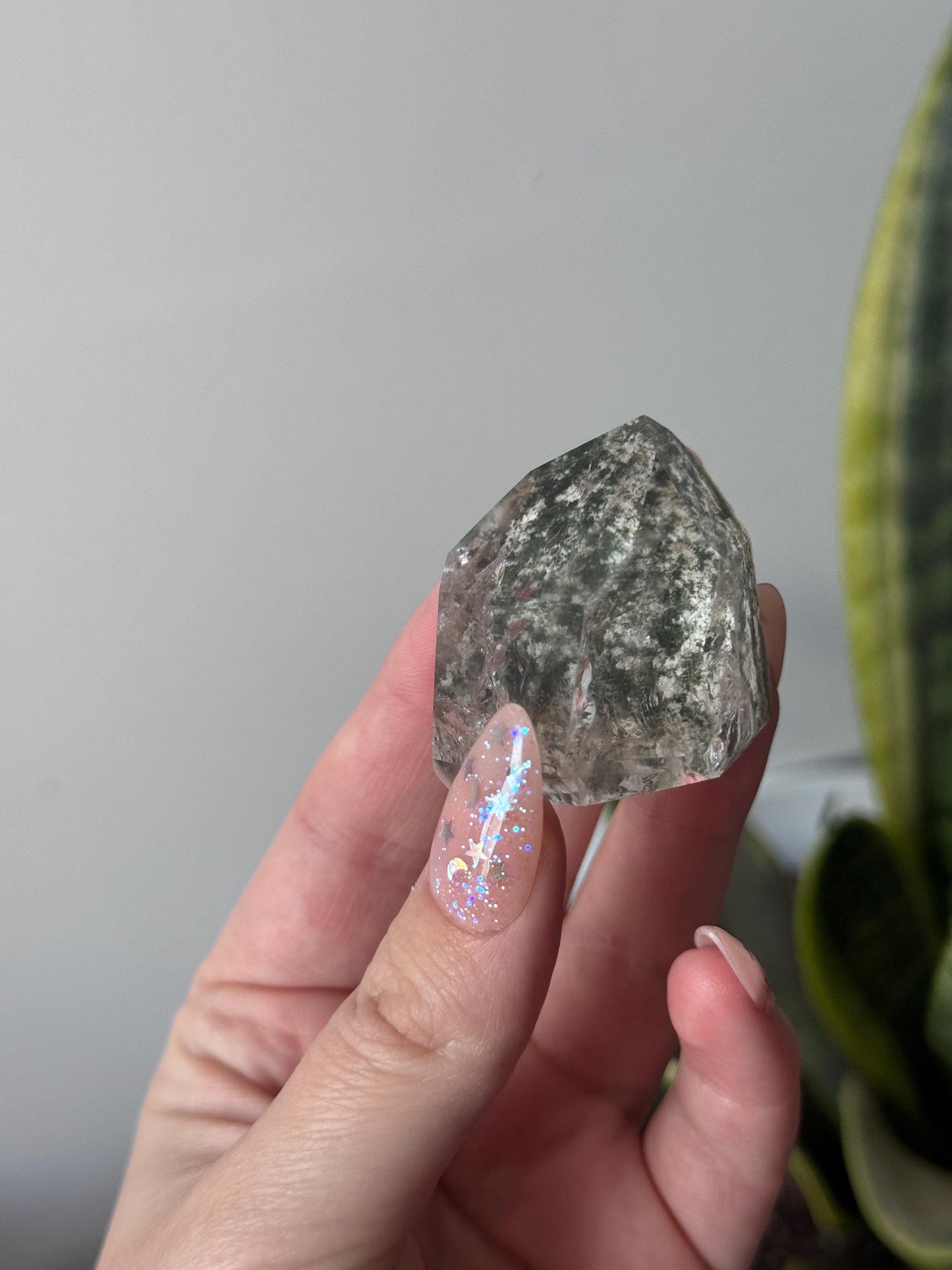 High Quality Garden Quartz Point from Brazil | Lodolite Generator AAA