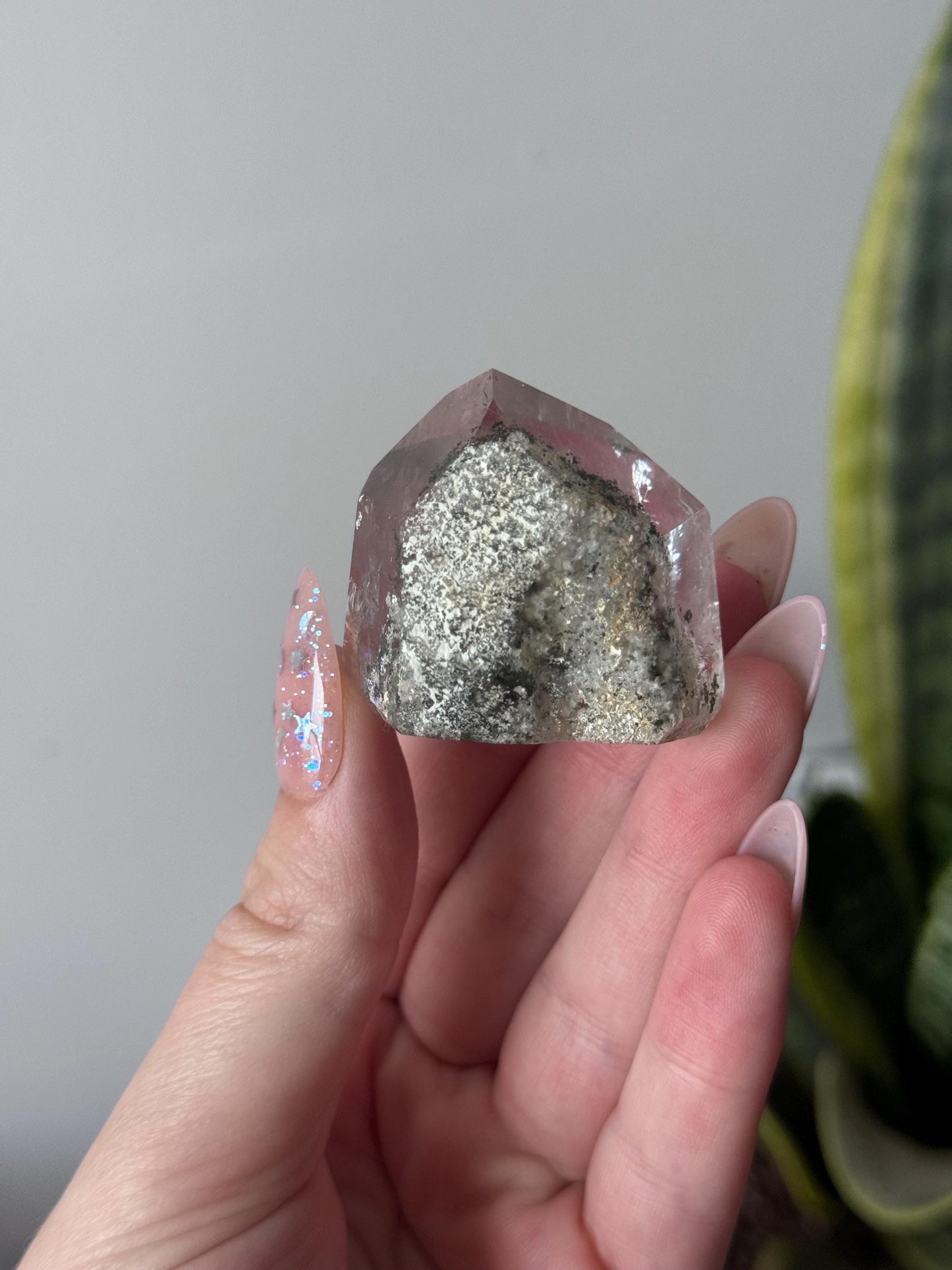 High Quality Garden Quartz Point from Brazil | Lodolite Generator AAA