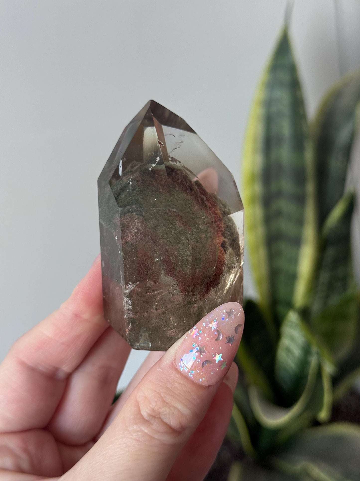 High Quality Garden Quartz Point from Brazil | Lodolite Generator AAA