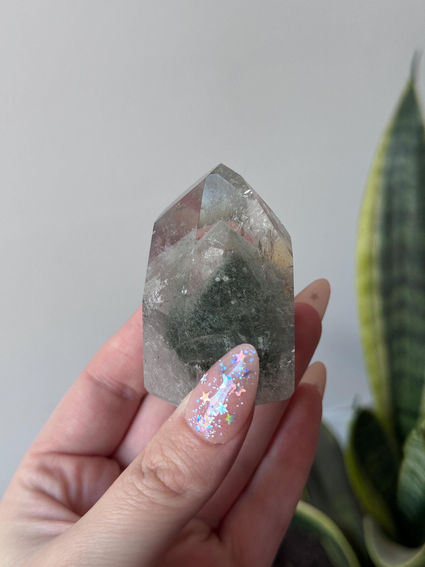 High Quality Garden Quartz Point from Brazil | Lodolite Generator AAA