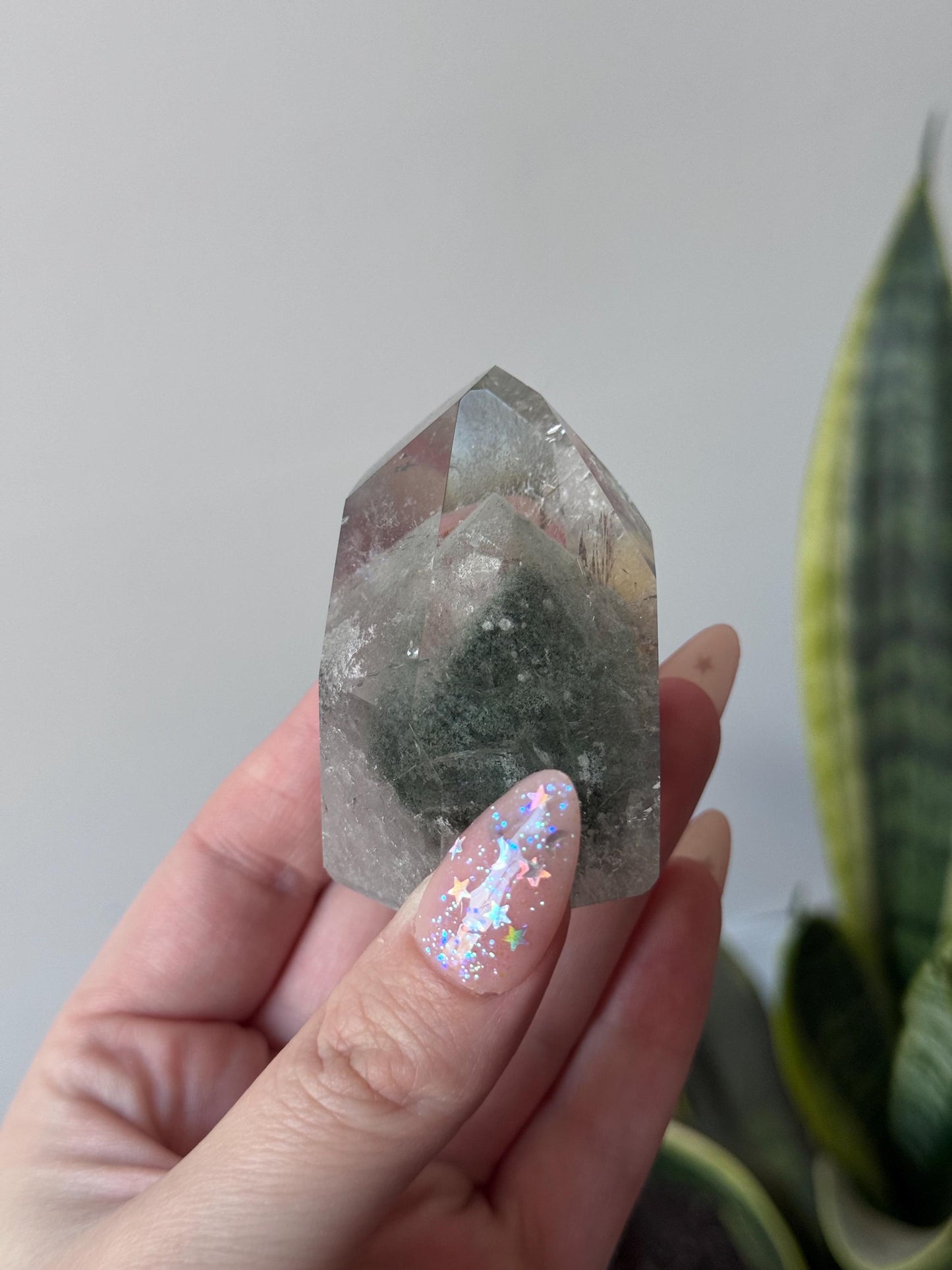 High Quality Garden Quartz Point from Brazil | Lodolite Generator AAA