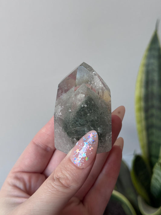 High Quality Garden Quartz Point from Brazil | Lodolite Generator AAA
