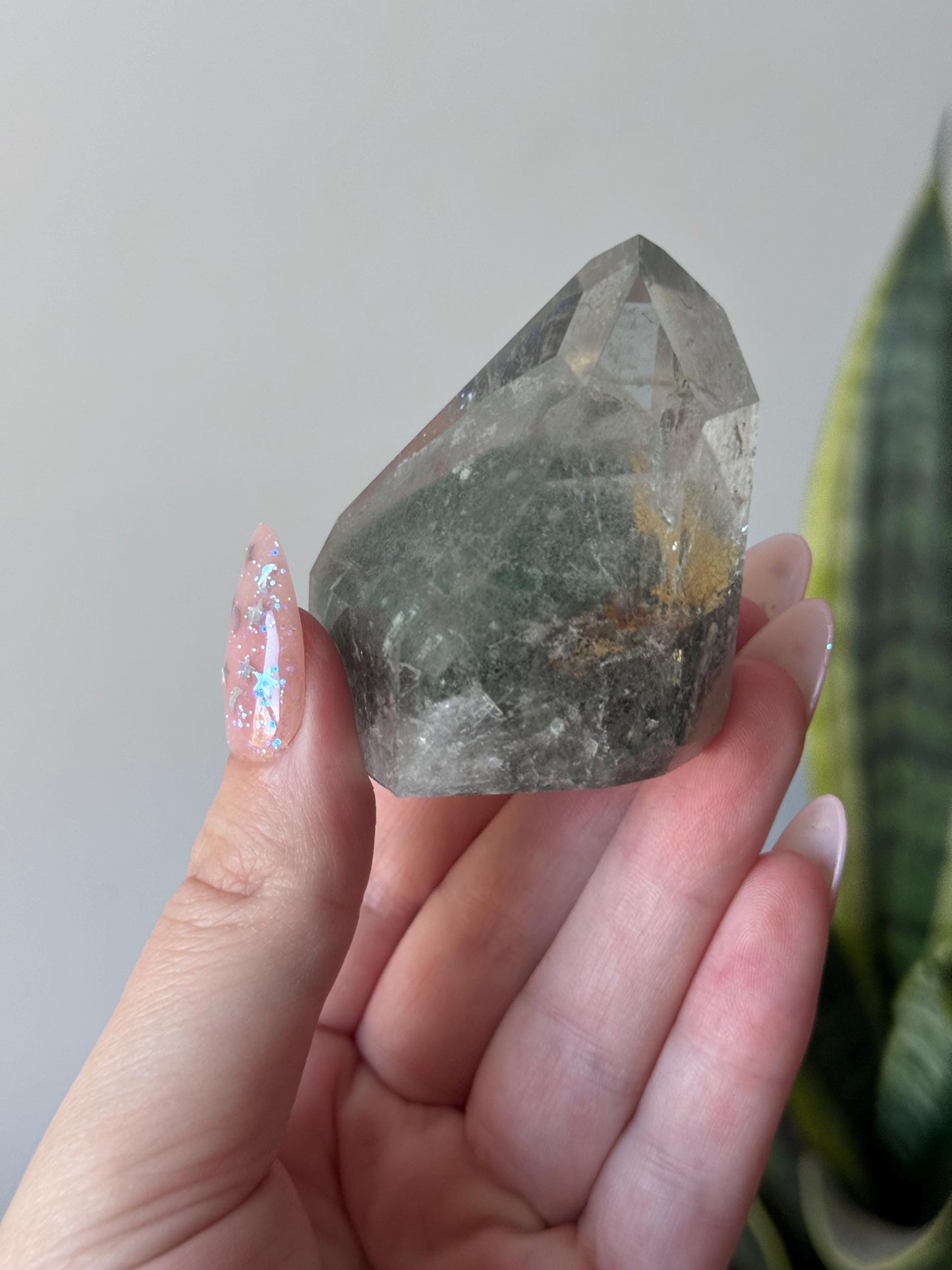 High Quality Garden Quartz Point from Brazil | Lodolite Generator AAA