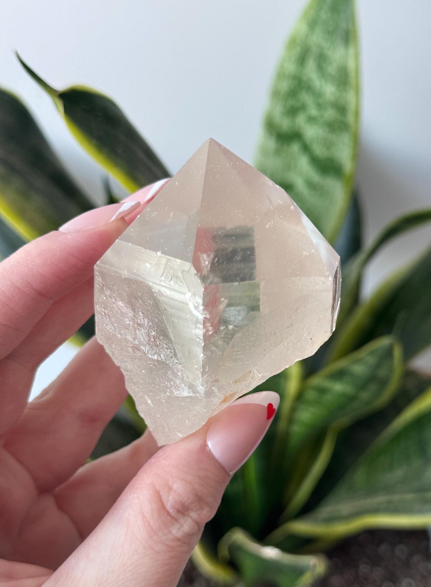 Beautiful Clear Quartz Lemurian Point from Brazil | Lemurian Top Point