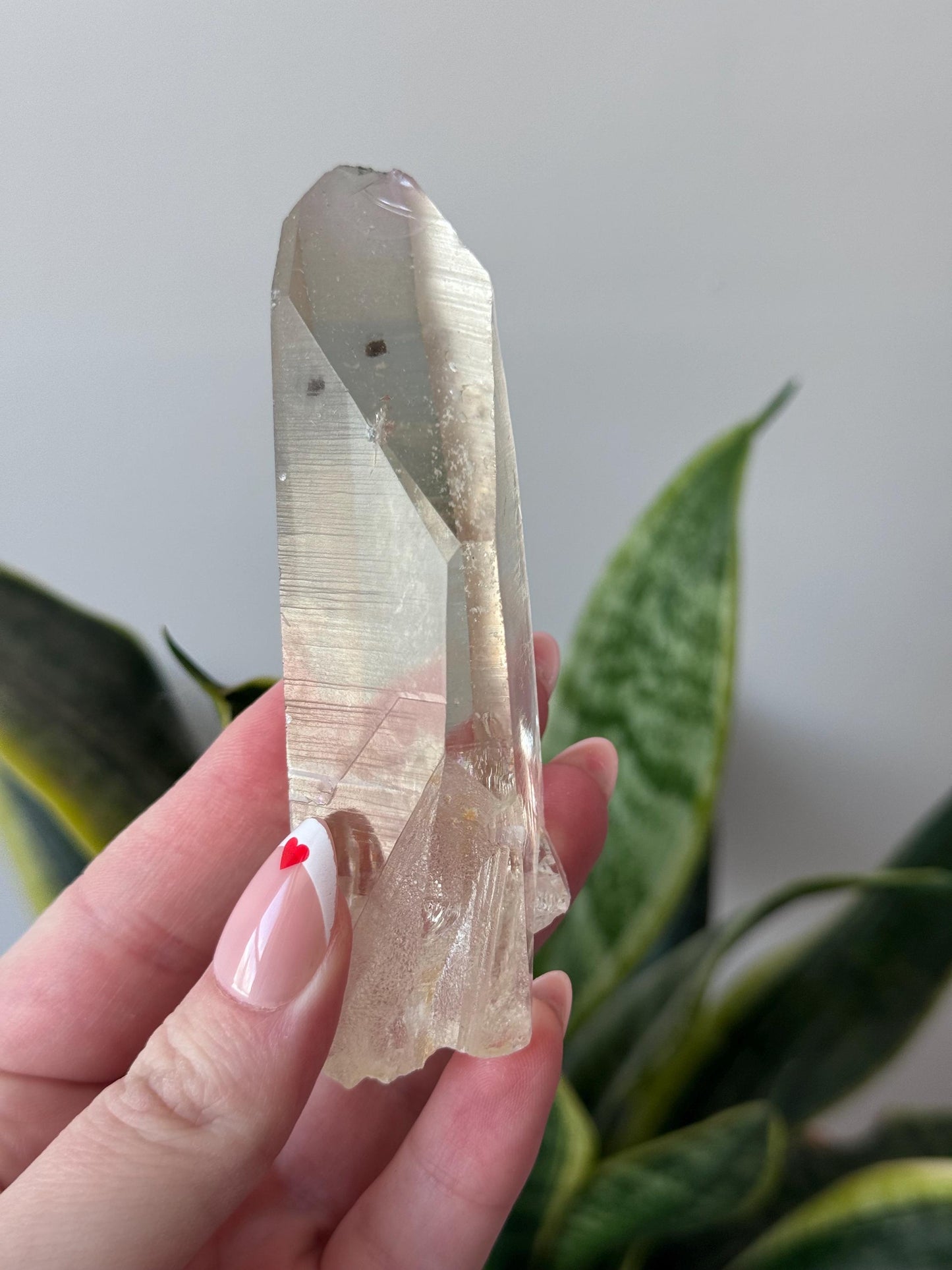 Beautiful Clear Quartz Lemurian Point from Brazil | Lemurian DT