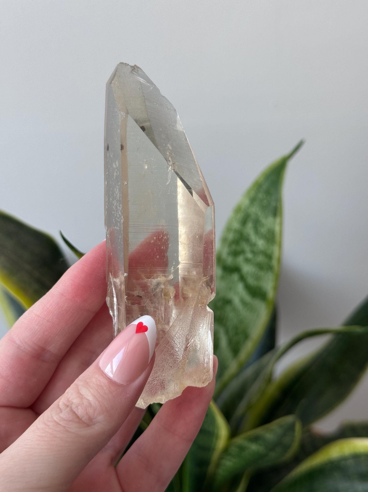 Beautiful Clear Quartz Lemurian Point from Brazil | Lemurian DT