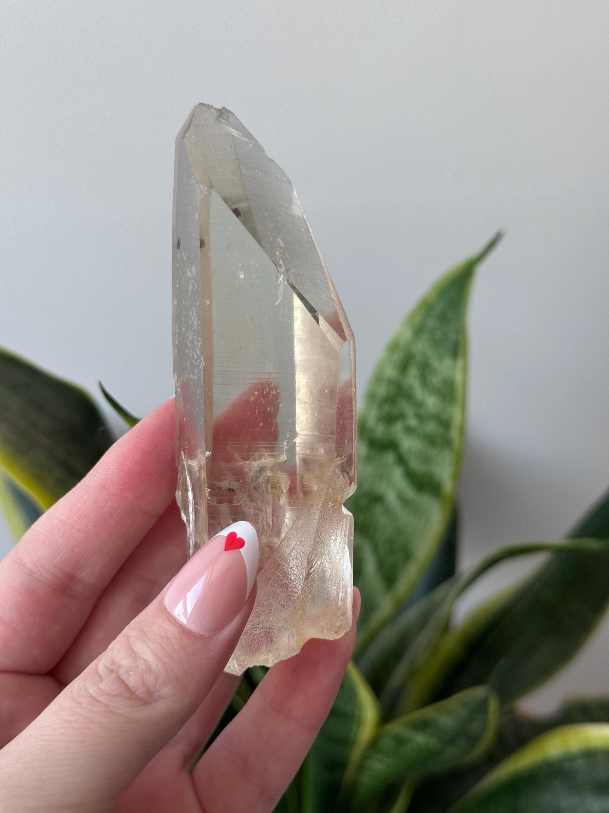 Beautiful Clear Quartz Lemurian Point from Brazil | Lemurian DT