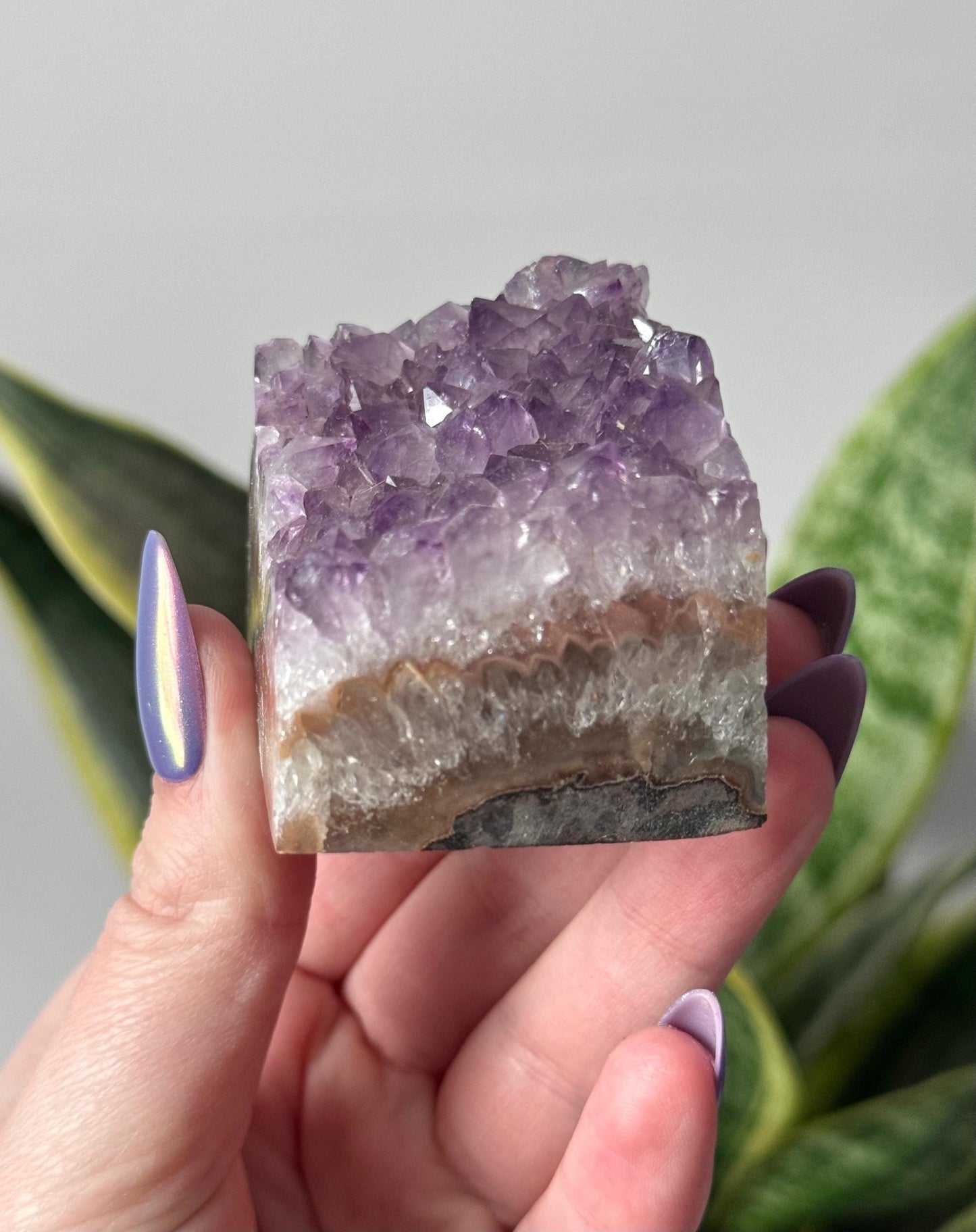 Beautiful Amethyst Cube from Uruguay | Polished Amethyst Block