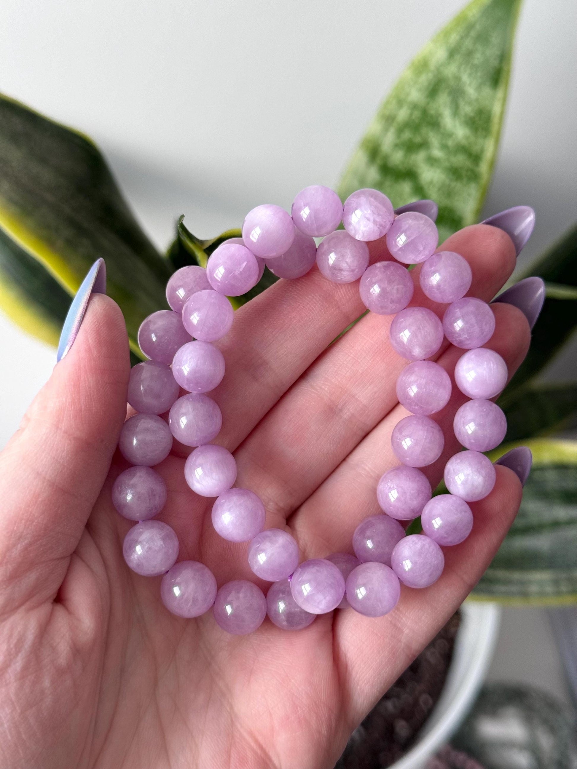 Gorgeous Kunzite Bracelet 8mm 6mm | High Quality Kunzite Bracelet