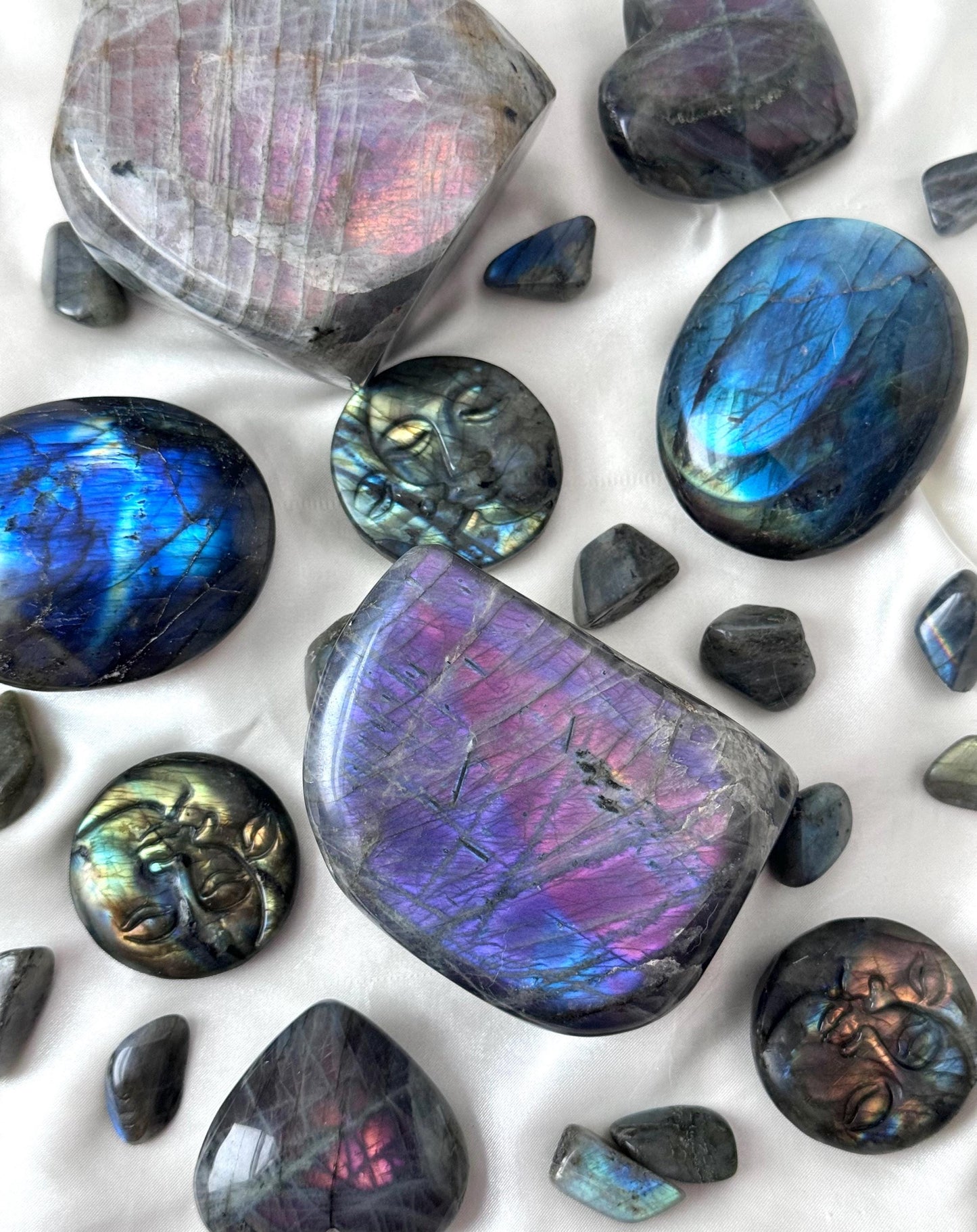 Beautiful Purple Labradorite Freeform from Madagascar | Sunset Labradorite