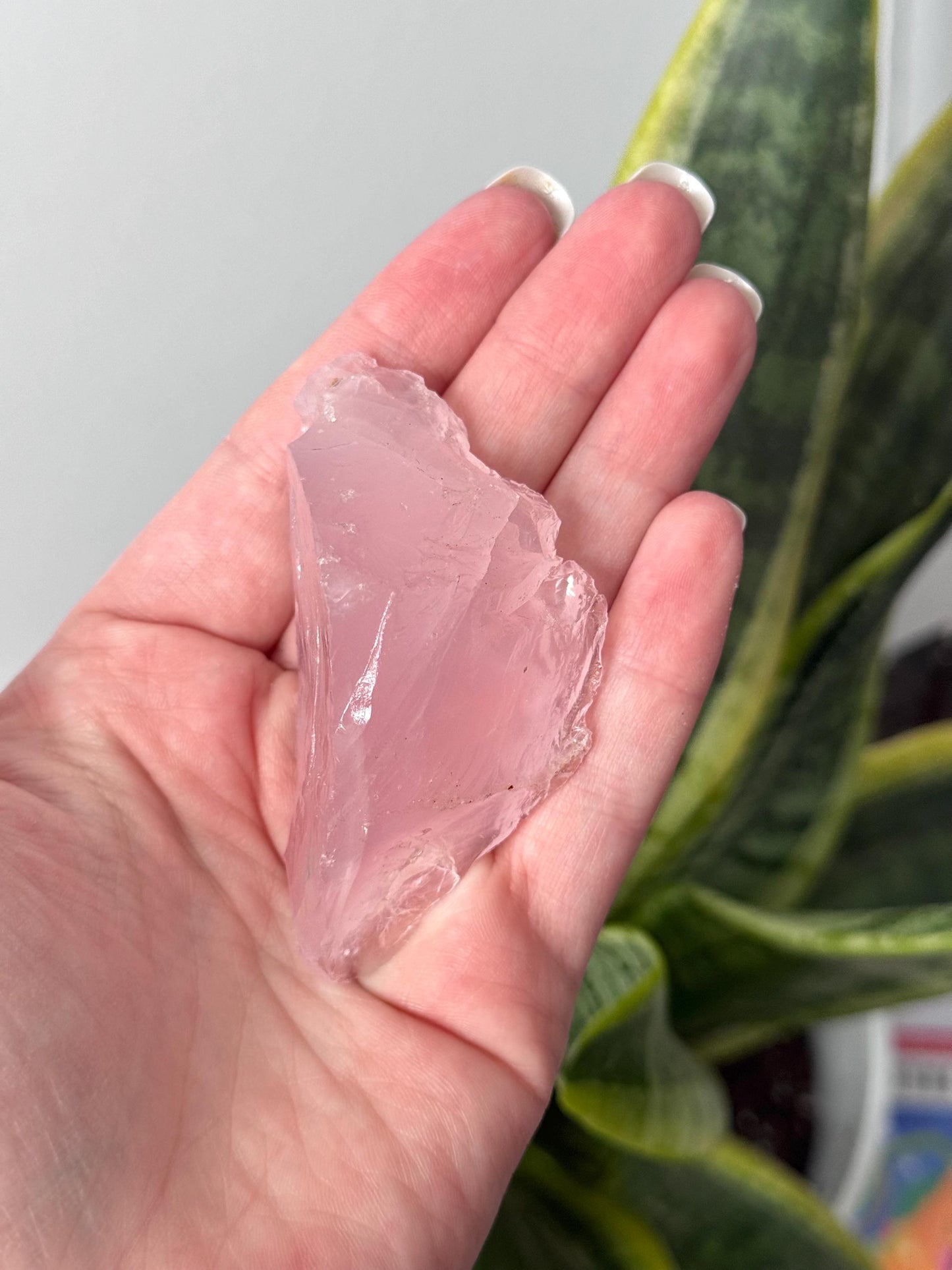 Gorgeous High Quality Rose Quartz Chunk with Rainbows from Brazil | Raw Rose Quartz
