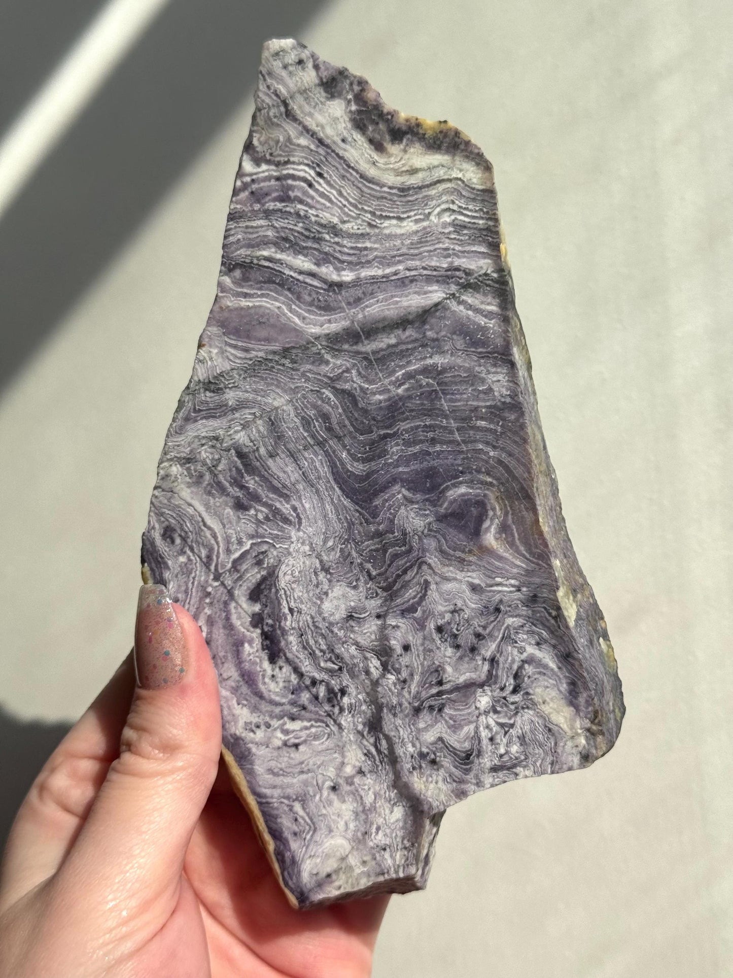 Beautiful Silky Fluorite Slab Opalized Fluorite Slice