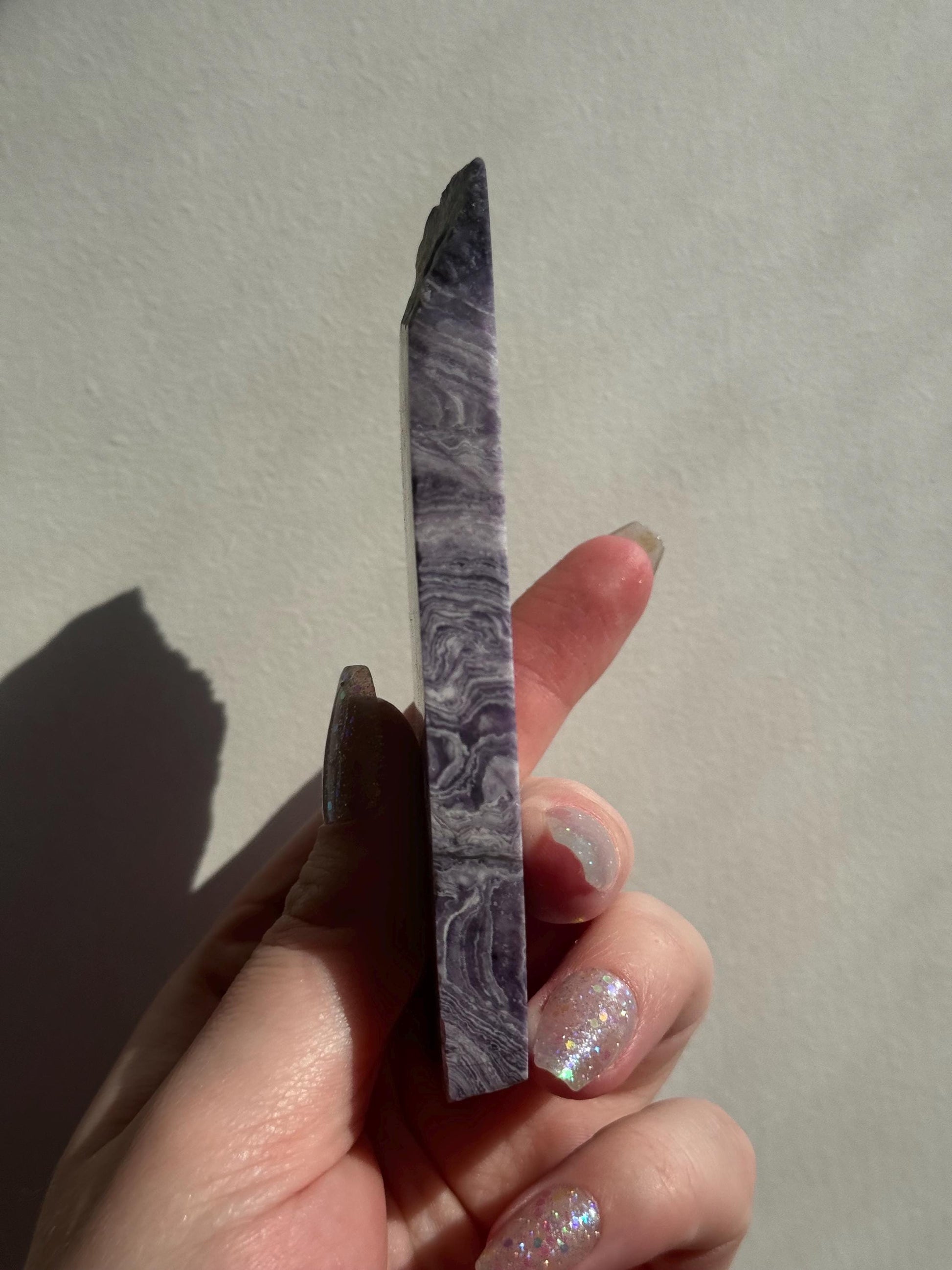 Beautiful Silky Fluorite Slab Opalized Fluorite Slice