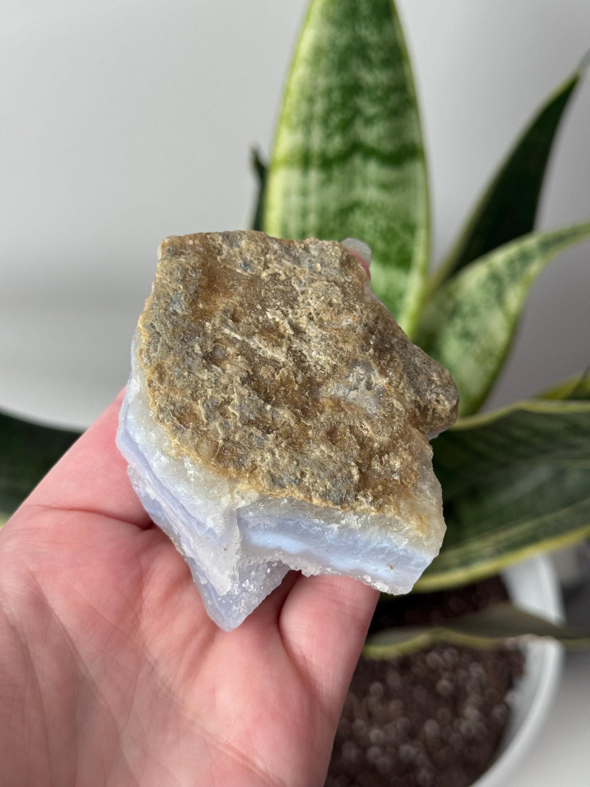 Beautiful Druzy Blue Lace Agate Geode | Blue Lace Agate From South Africa