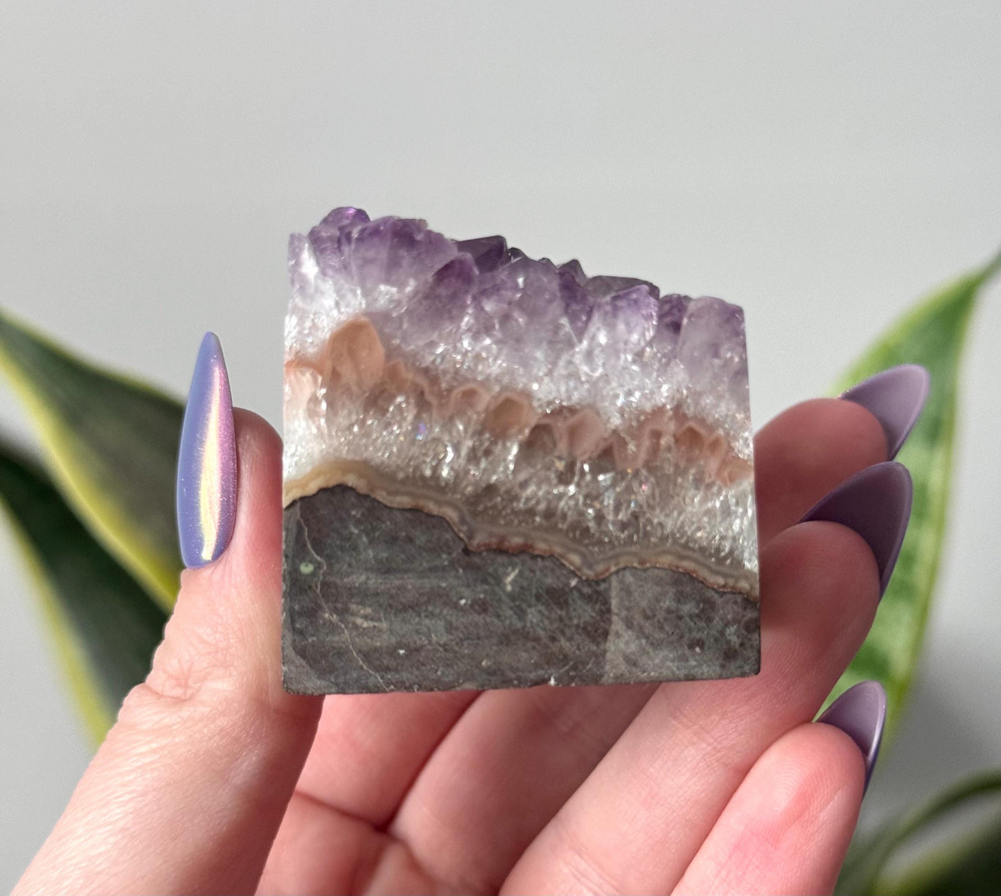 Beautiful Amethyst Cube from Uruguay | Polished Amethyst Block