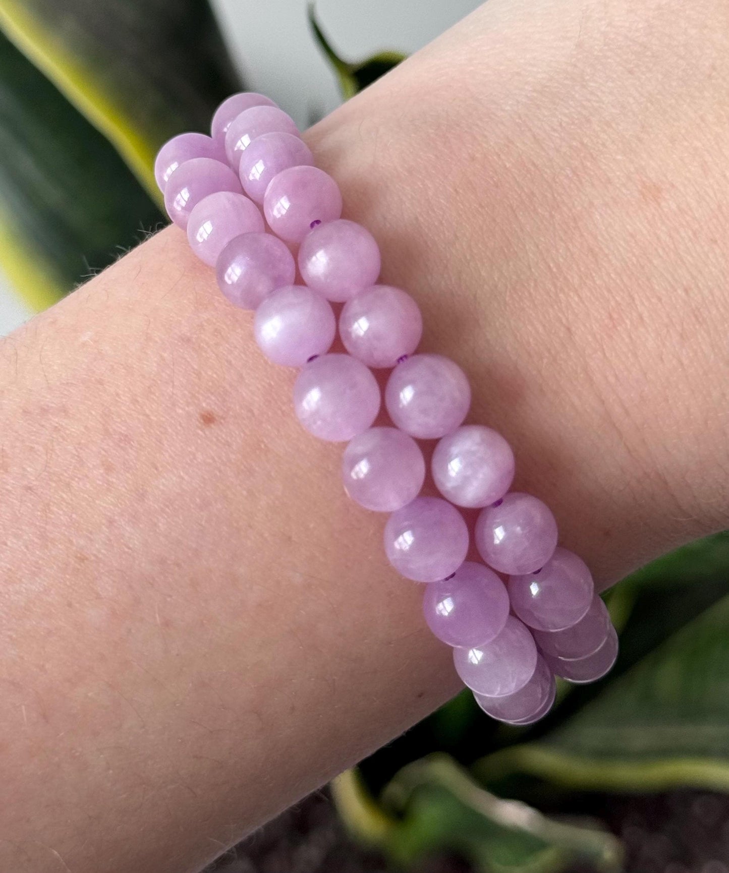 Gorgeous Kunzite Bracelet 8mm 6mm | High Quality Kunzite Bracelet